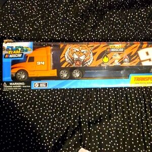 Nascar Orange and Black Transporter Truck